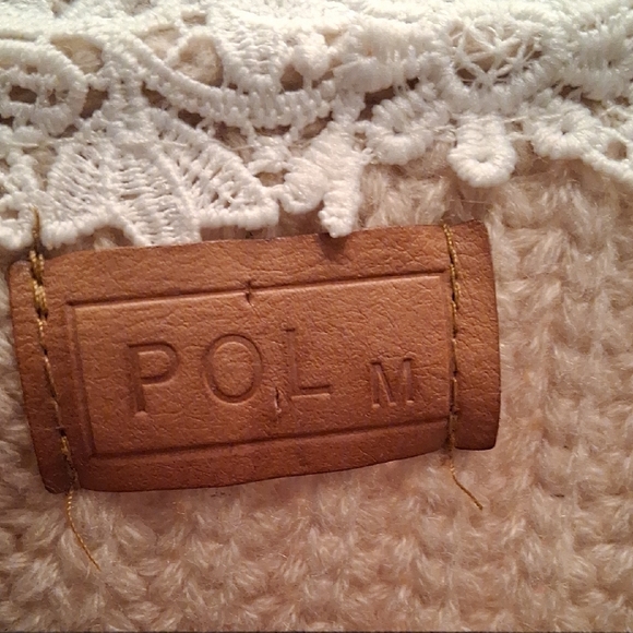 POL Oversized Open-Front Cream Ribbed Cardigan - Picture 5 of 12